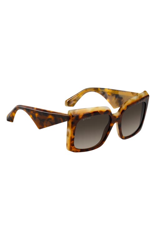 Etro 57mm Square Sunglasses In Brown
