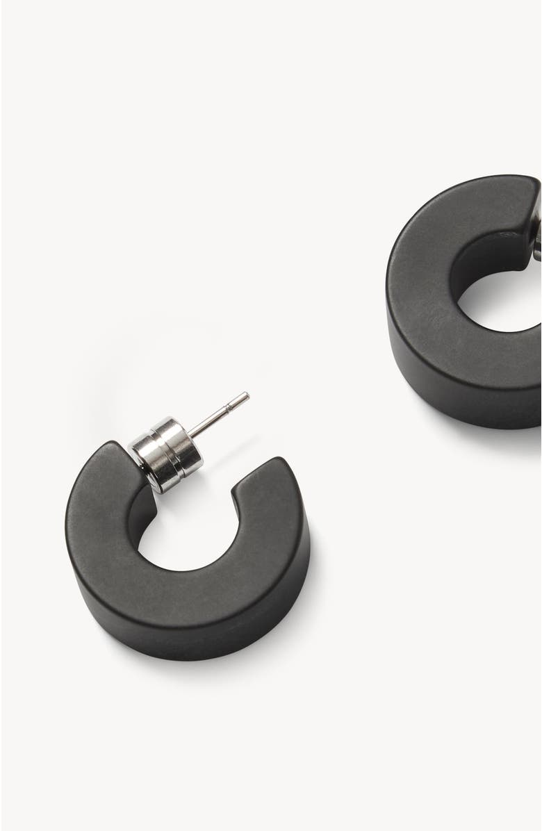 MACHETE Muse Hoops, Alternate, color, Black Matte