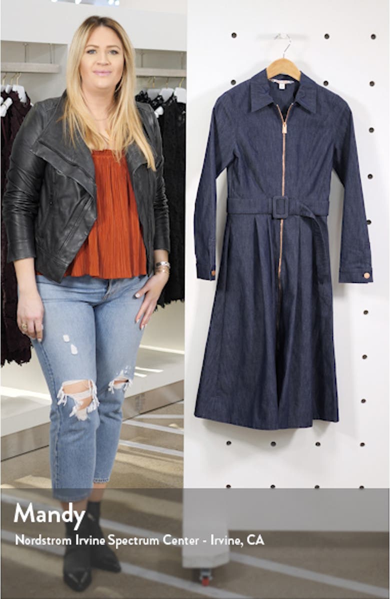 Belted Denim Dress, sales video thumbnail
