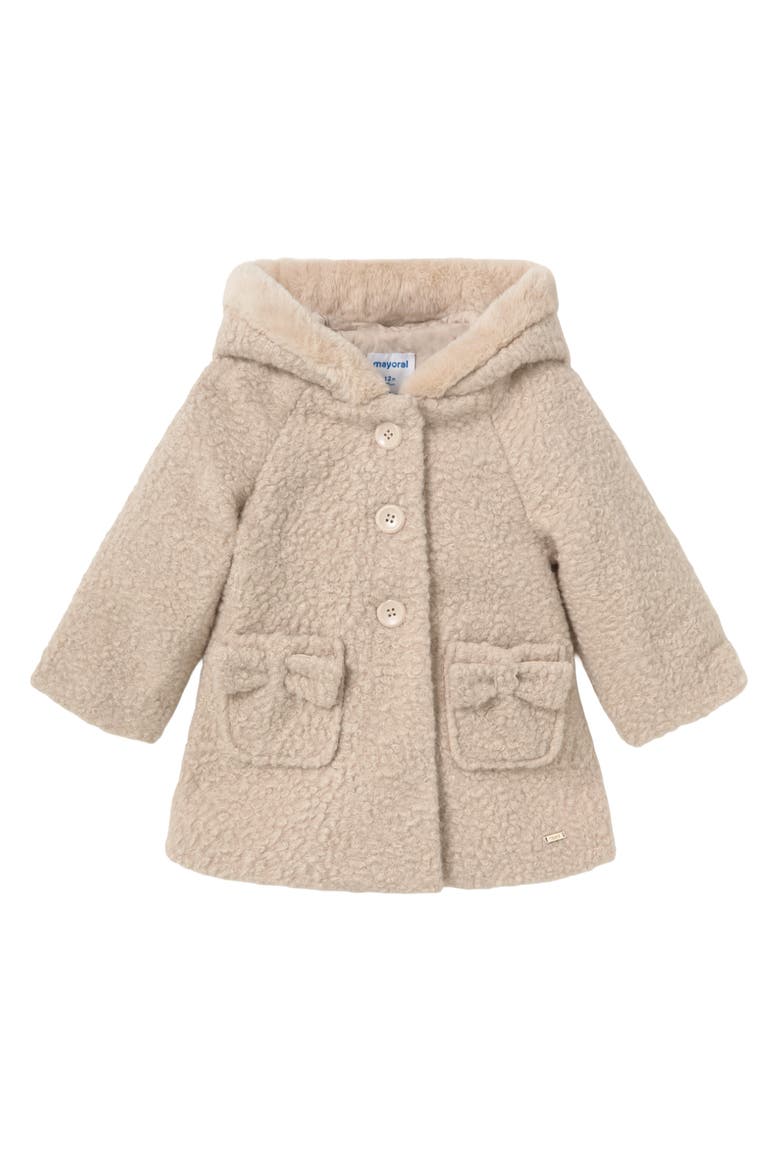 Terry Hooded Coat, Main, color, Pink