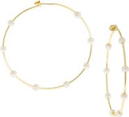 MARLYN SCHIFF Ball Hoop Earrings
