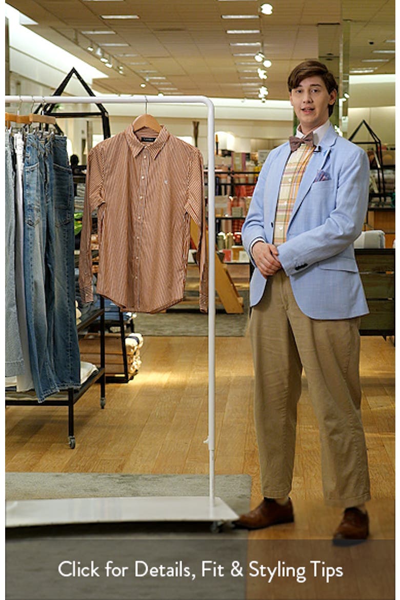 Classic Fit Stripe Cotton Broadcloth Button-Up Shirt video