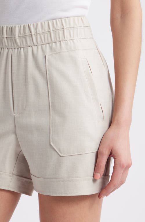 Wit & Wisdom Skyrise Patch Pocket Shorts In Neutral