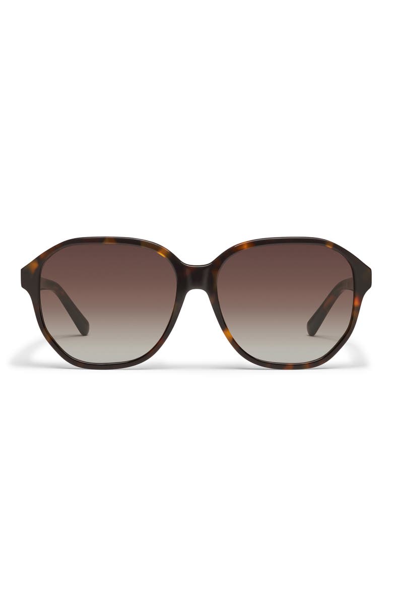 Guess Again 53mm Gradient Round Sunglasses, Main, color, NEUTRAL TORT/ BROWN
