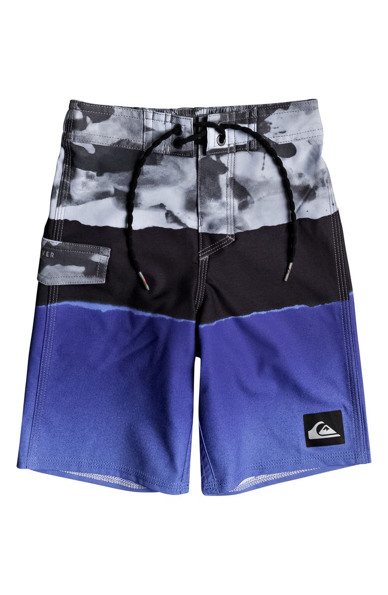 Quiksilver Blocked Resin Camo Board Shorts, Main, color, 