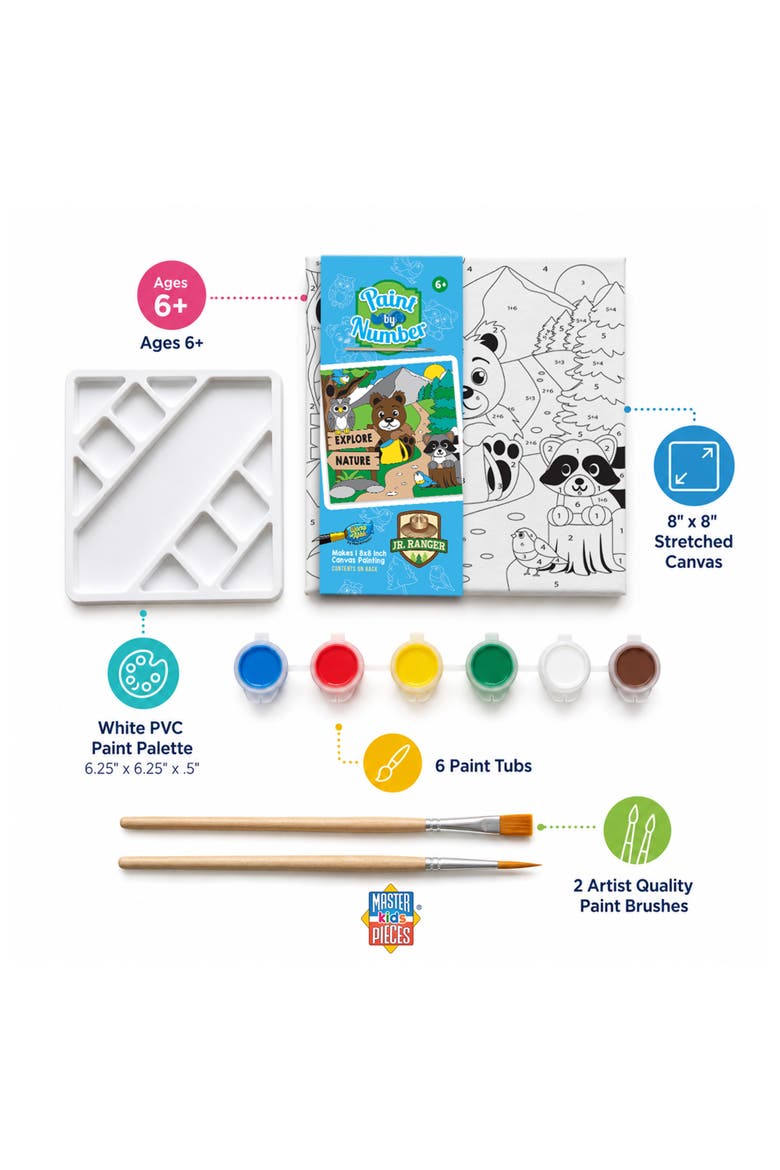 Jr. Ranger - Nature Paint by Number Kids, Alternate, color, Multicolor