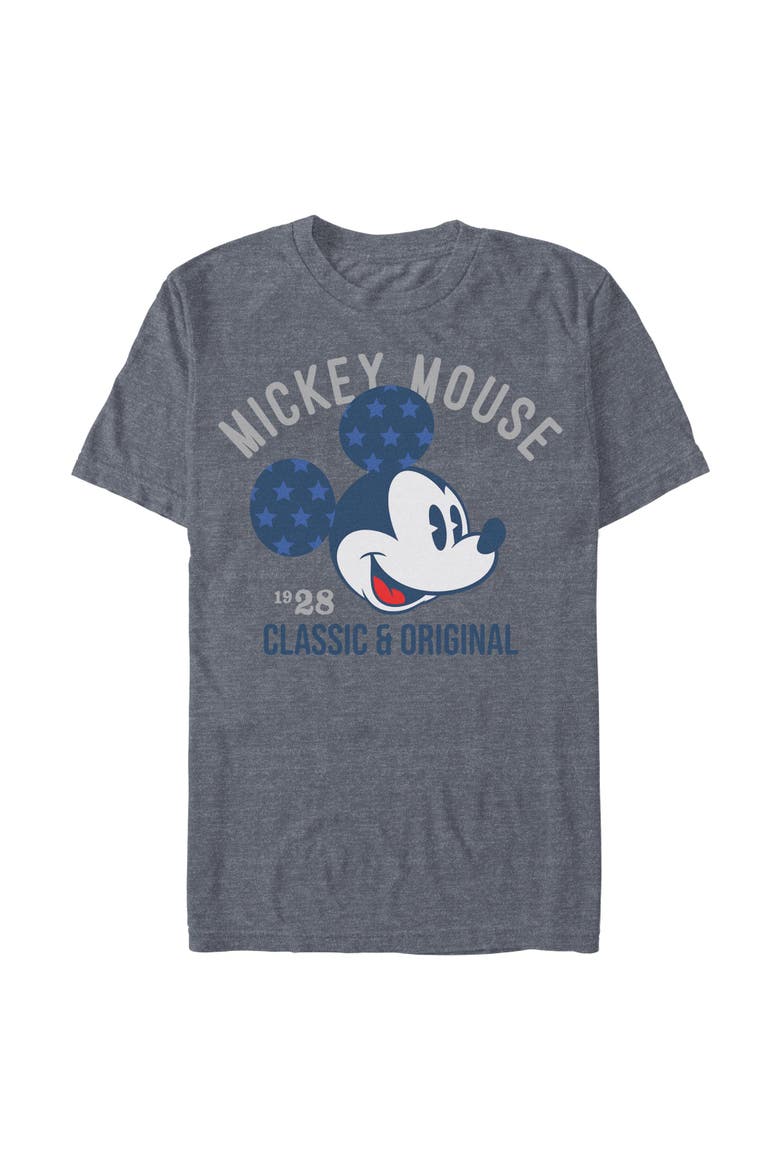 Men's Mickey & Friends Classic and Original  Graphic T-Shirt, Main, color, Navy Blue Heather