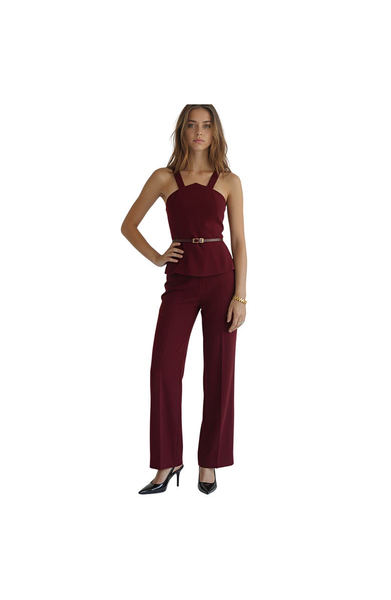 AKALIA Ingrid Jumpsuit, Main, color, Medium Red