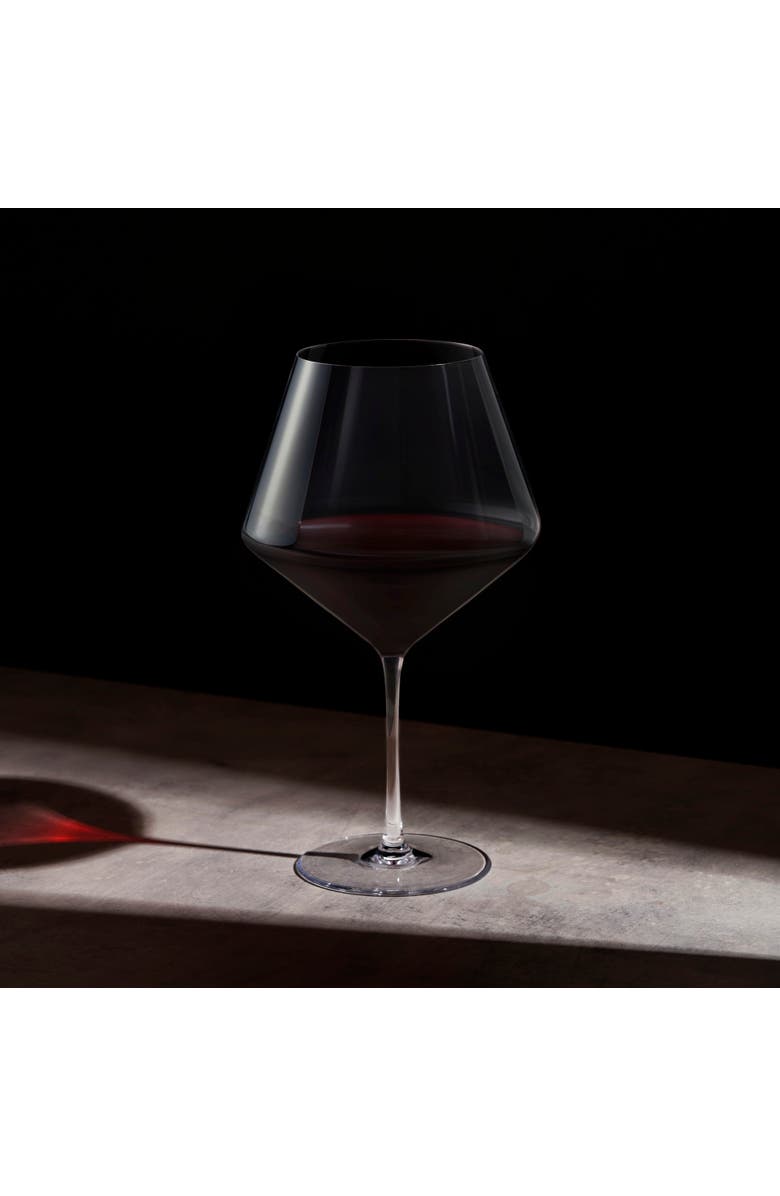 Viski Reserve Liminal Burgundy Wine Glass, Alternate, color, Clear