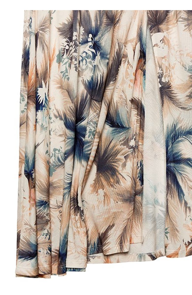 LASCANA Women's Side Slit Maxi Skirt, Alternate, color, Blue Sand