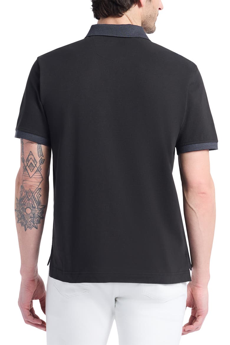 Devil Cotton Polo, Alternate, color, BLACK