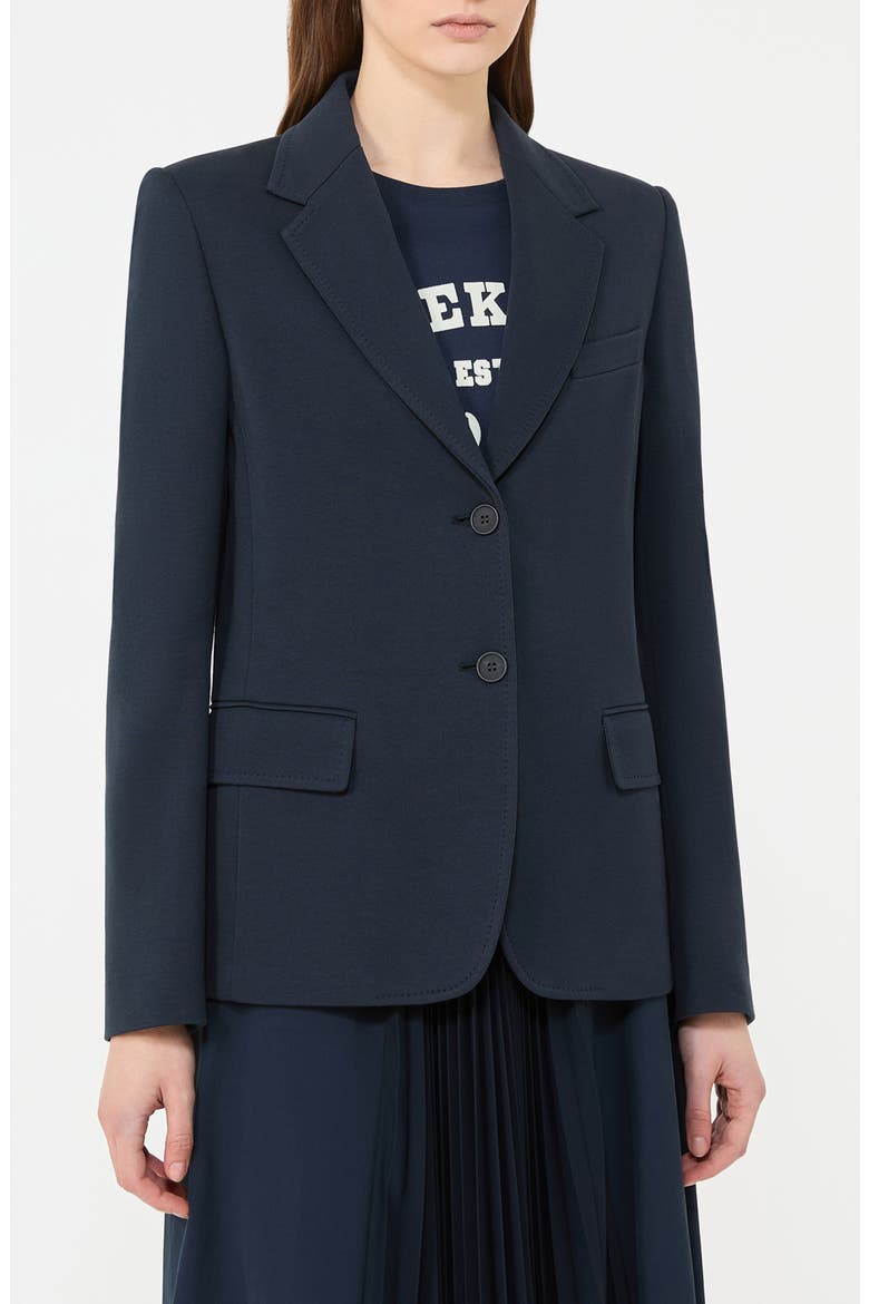 Ginnasta Cotton Blend Blazer, Main, color, NAVY