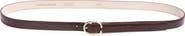 Longchamp Archive Croc Print Leather Belt