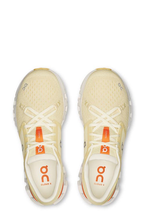 On Cloud X 4 Training Shoe In Yellow