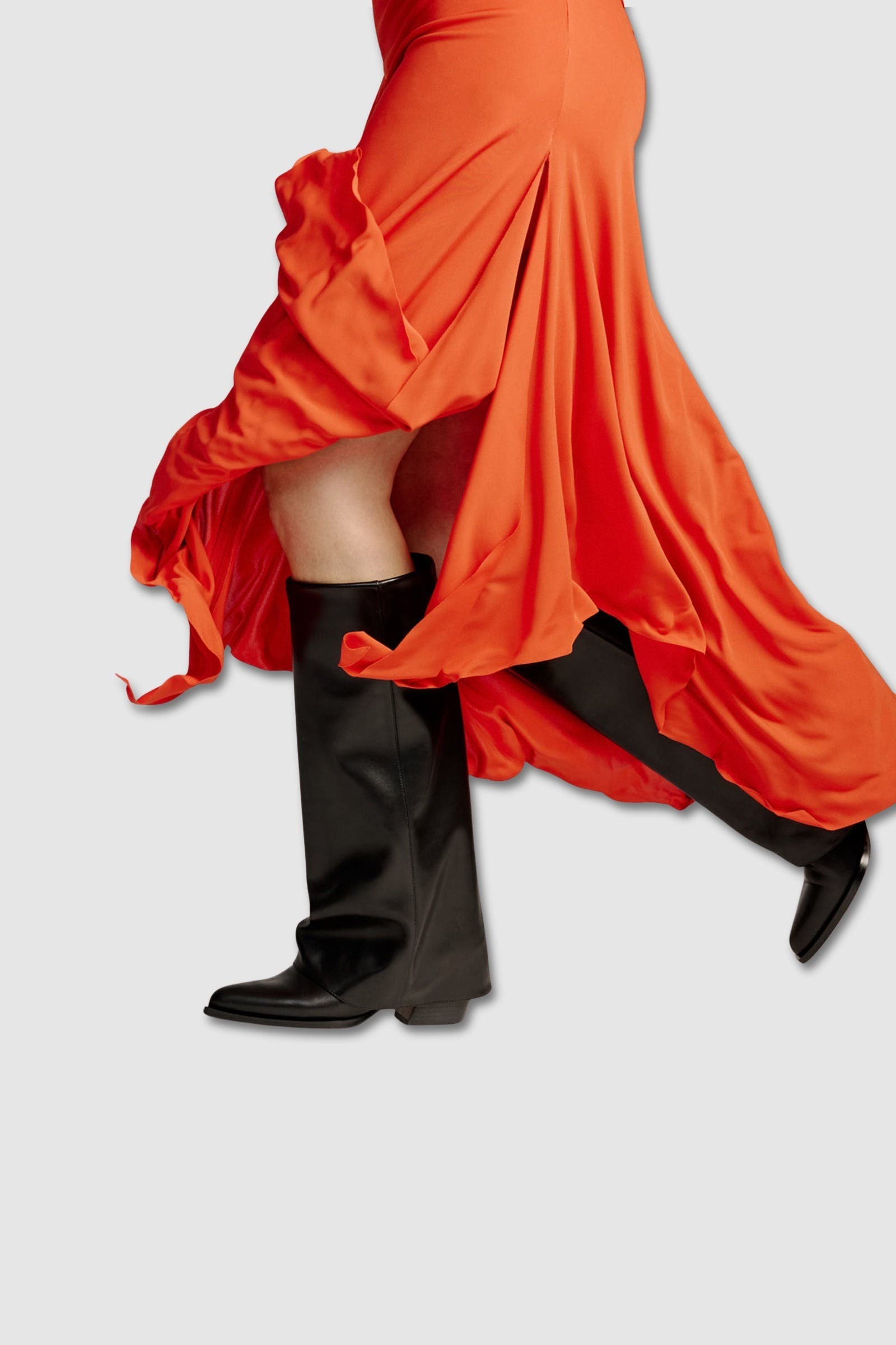 MI/MAI Joan Leather Cuff Boots, Alternate, color, Black