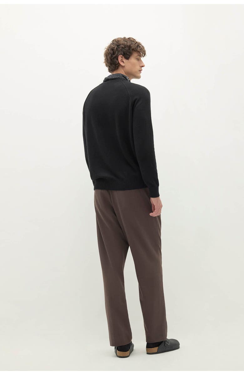 NAKED CASHMERE Lorenzo Cashmere Crewneck, Alternate, color, Black