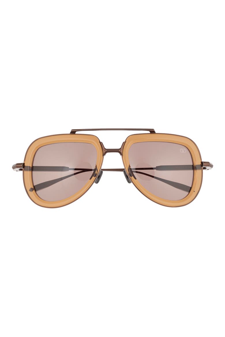 50mm Aviator Sunglasses, Main, color, BROWN COPPER BROWN
