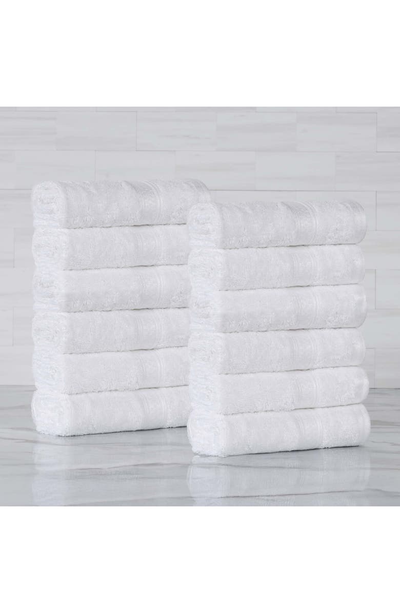 Superior 12-Pack Face Towel Set, Alternate, color, White