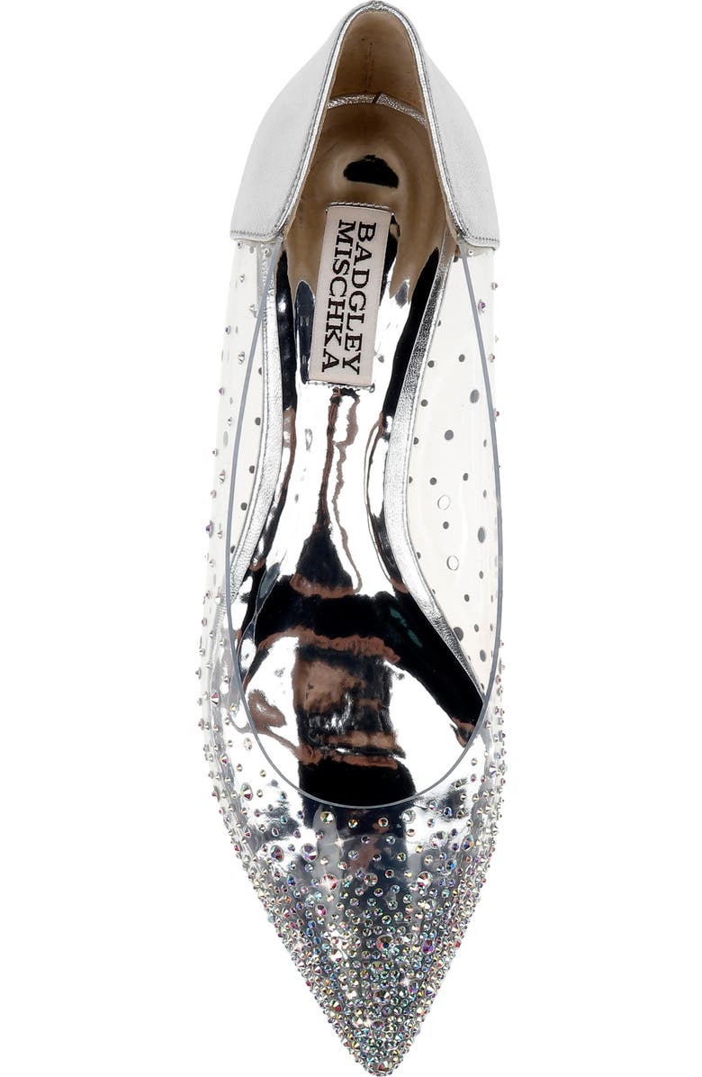 Badgley Mischka Collection Gabi Embellished Pointed Toe Flat, Alternate, color,