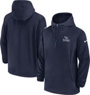 Nike Men's Nike Navy Tennessee Titans Sideline Half-Zip Hoodie