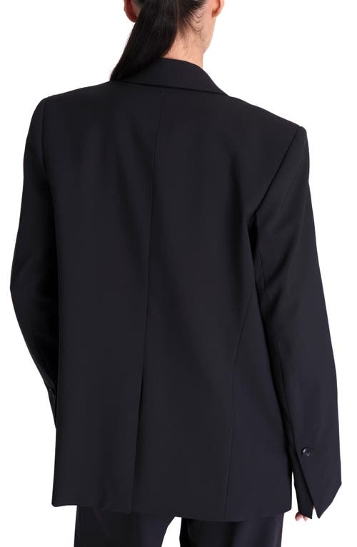 Twp Tabitha Double Breasted Stretch Blazer In Midnight