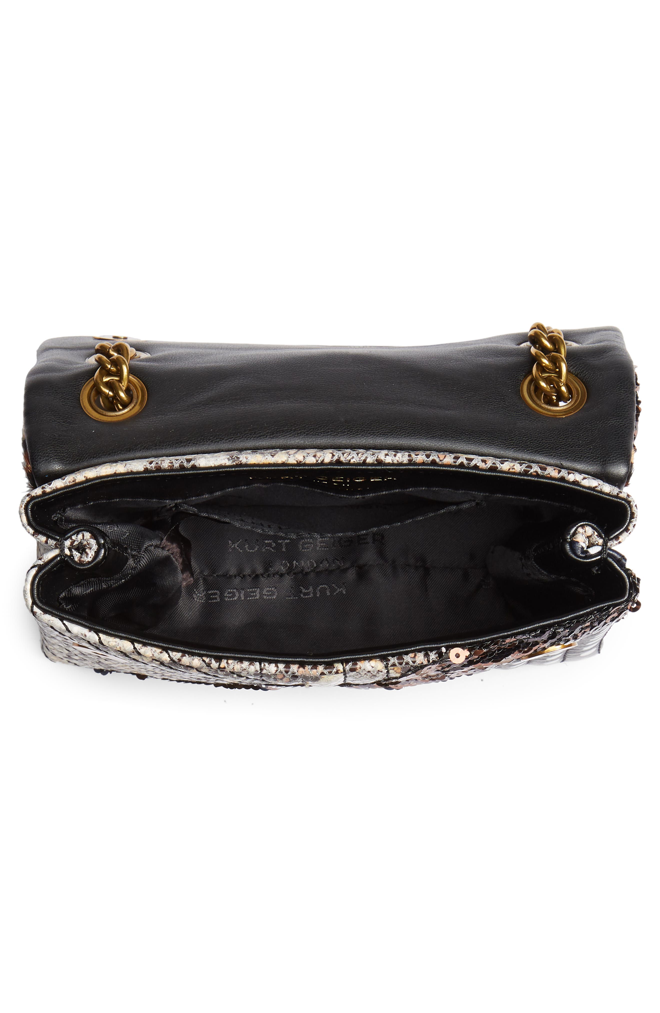 Kurt Geiger London Mini Kensington Genuine Calf Hair Mixed Media Crossbody Bag, Alternate, color, 