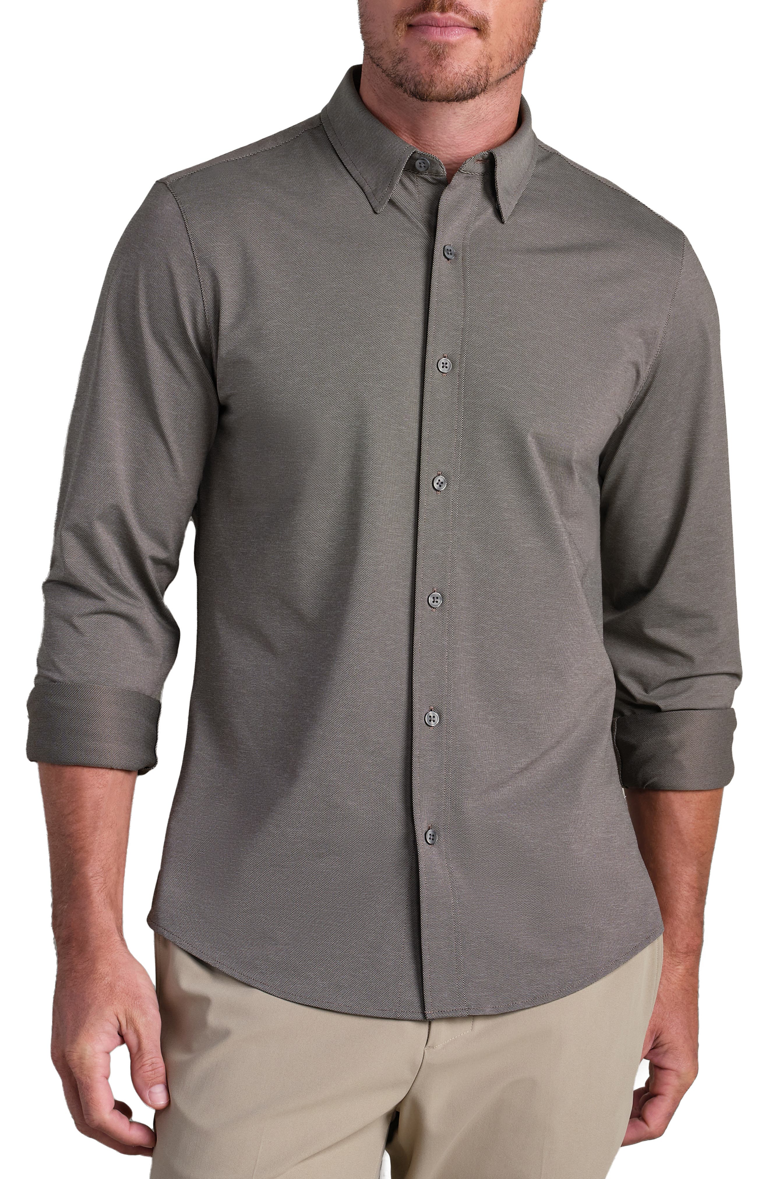 Commuter Slim Fit Button-Up Shirt