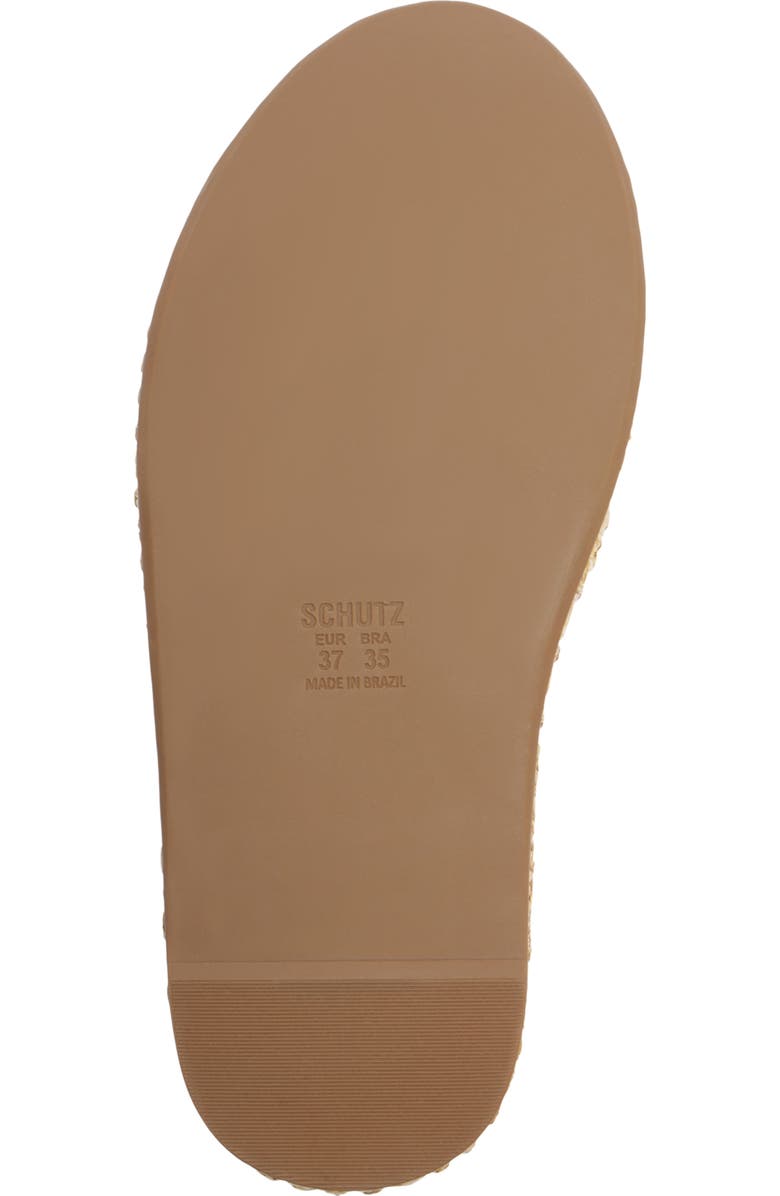 Schutz Keefa Platform Wedge Ankle Strap Sandal, Alternate, color, Burnt Honey