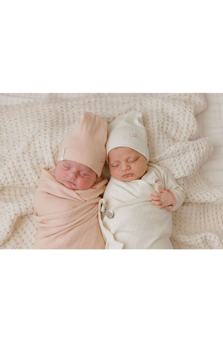 Ely's & Co. Cotton Little One Collection - Kimono Footie, Alternate, color, Tan