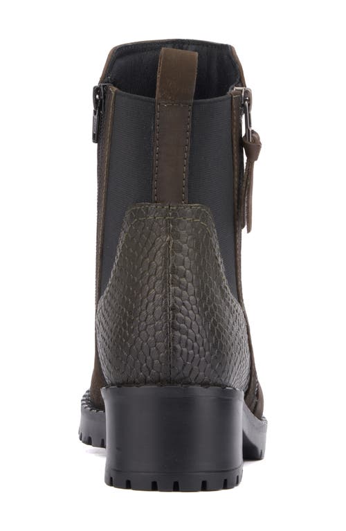 Vintage Foundry Alara Zip Boot In Olive