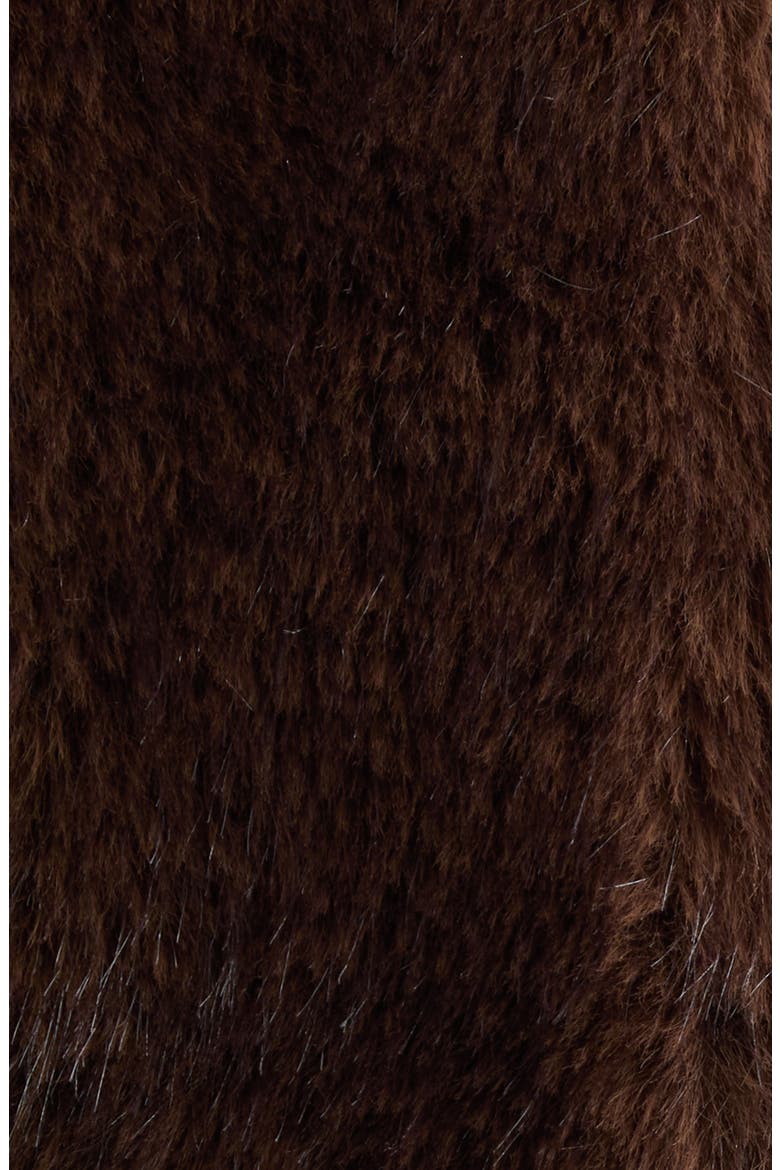 Valiant Faux Fur Jacket, Alternate, color, BROWN