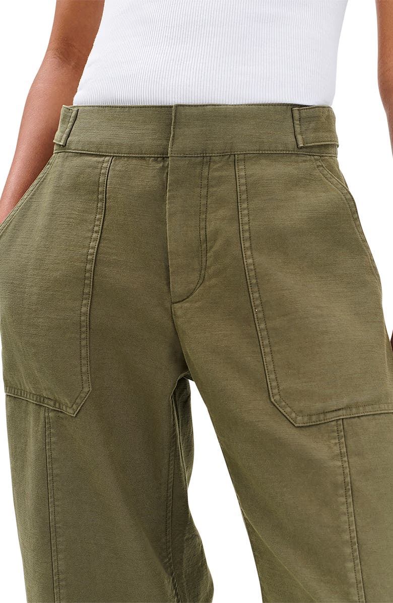 rag & bone Anita Pants, Alternate, color, Olive