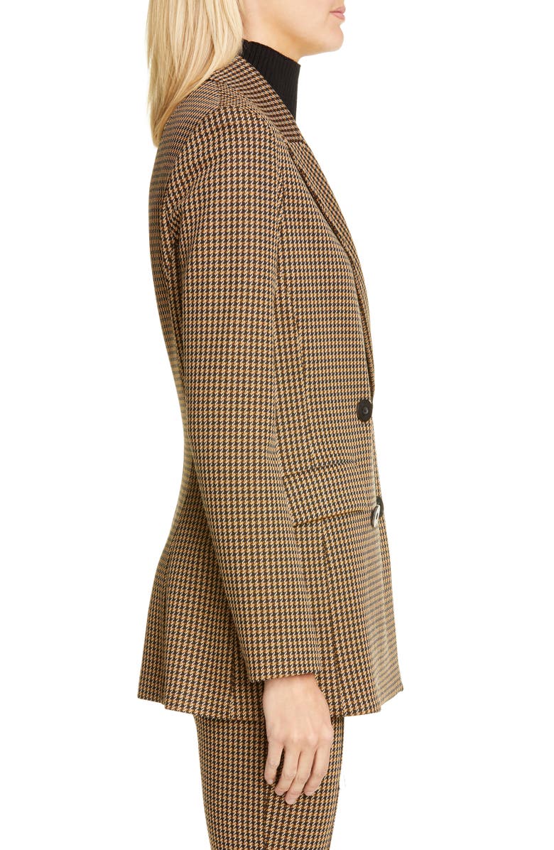 Rosetta Getty Double Breasted Houndstooth Blazer, Alternate, color, 