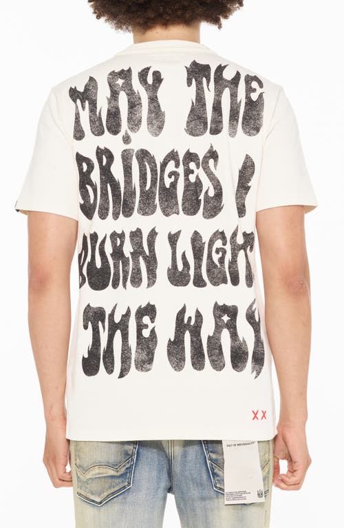 Cult Of Individuality Cotton Graphic T-shirt In Winter White