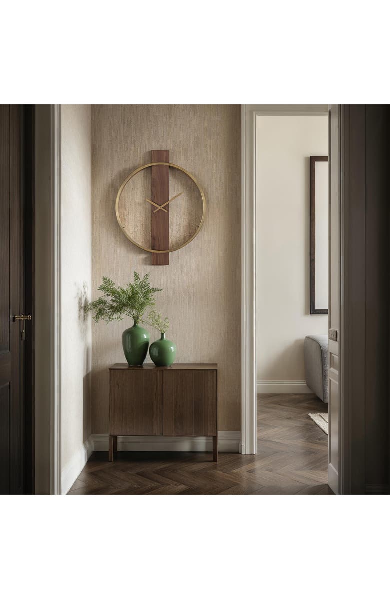 Renwil Avigail Brushed Iron Wall Clock, Alternate, color,