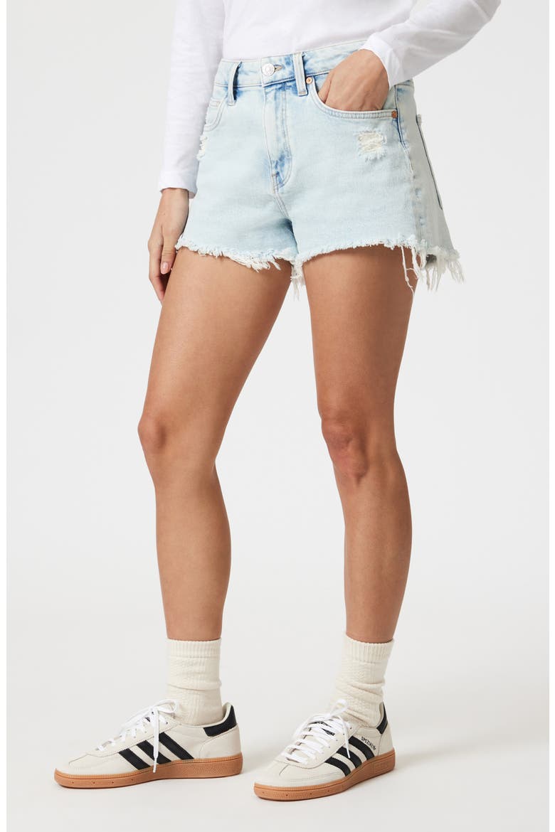 Rosie High Waist Cutoff Denim Shorts, Alternate, color, BLEACHED