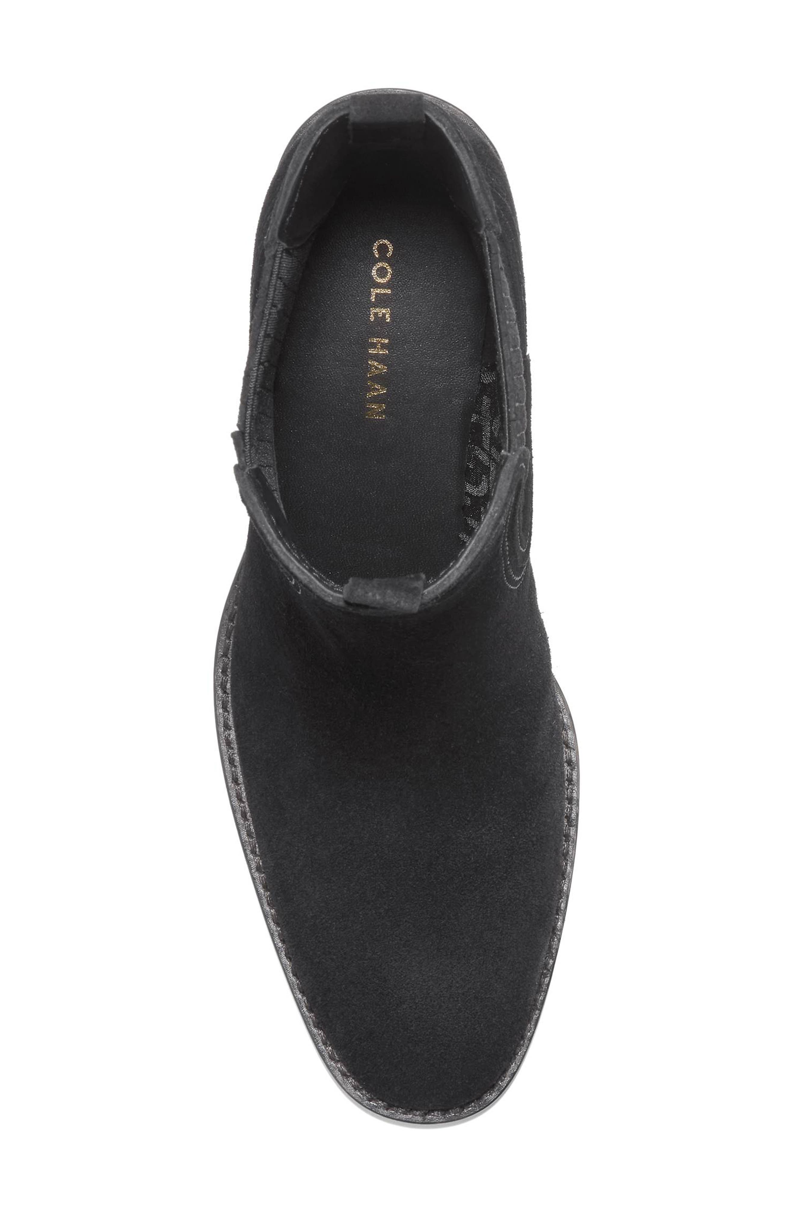 Janelle Chelsea Boot, Alternate, color, BLACK SUEDE