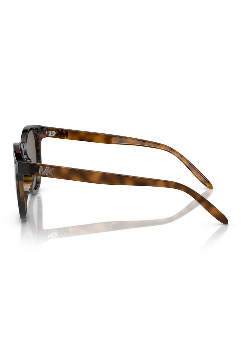 54mm Round Sunglasses, Alternate, color, DARK TORTOISE