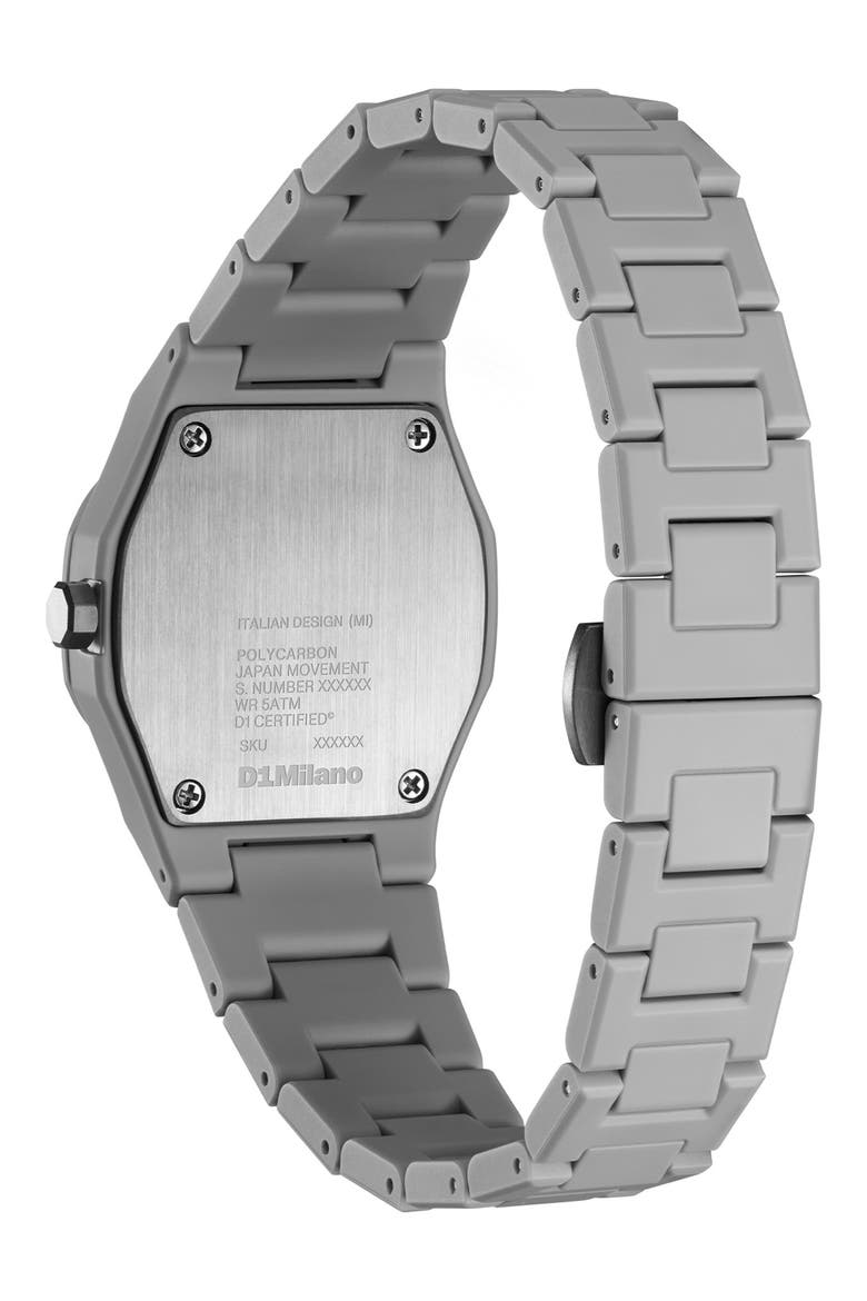 Pulse Polycarbon Bracelet Watch, 32mm, Alternate, color, GREY