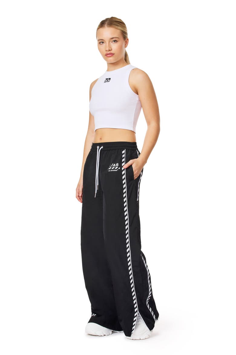 Logo Side Stripe Track Pants, Alternate, color, BLACK NIGHT