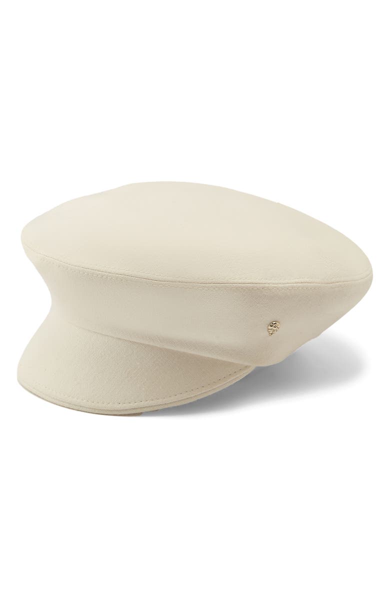 Helen Kaminski Cotton Baker Boy Beret Cap, Main, color, Ecru