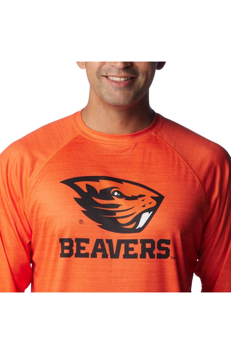 Columbia Men's Columbia  Orange Oregon State Beavers PFG Terminal Tackle Omni-Shade Raglan Long Sleeve T-Shirt, Alternate, color, Orange