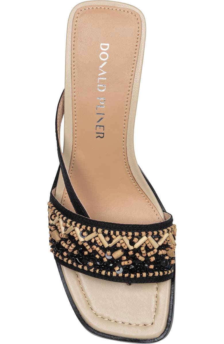 Donald Pliner Dhora Block Heel Sandal, Alternate, color, Black-Natural