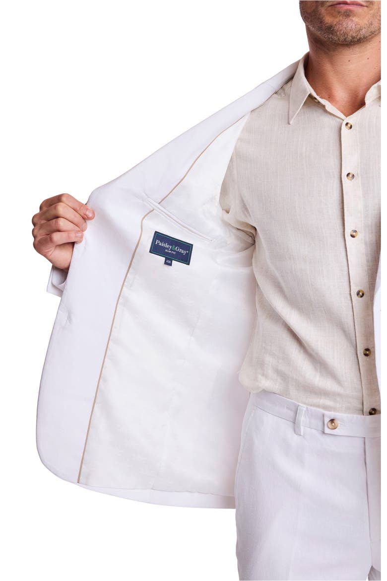 Dover Slim Fit Sport Coat, Alternate, color, WHITE LOTUS LINEN