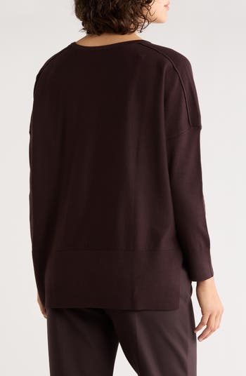 Drop Shoulder Tunic Sweater