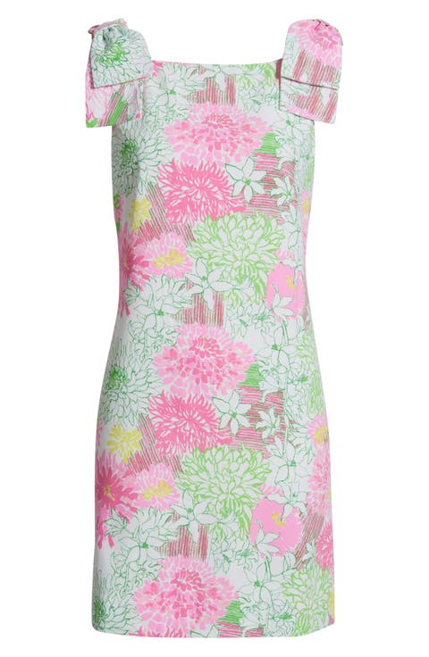 Carmine Floral Print Sheath Dress