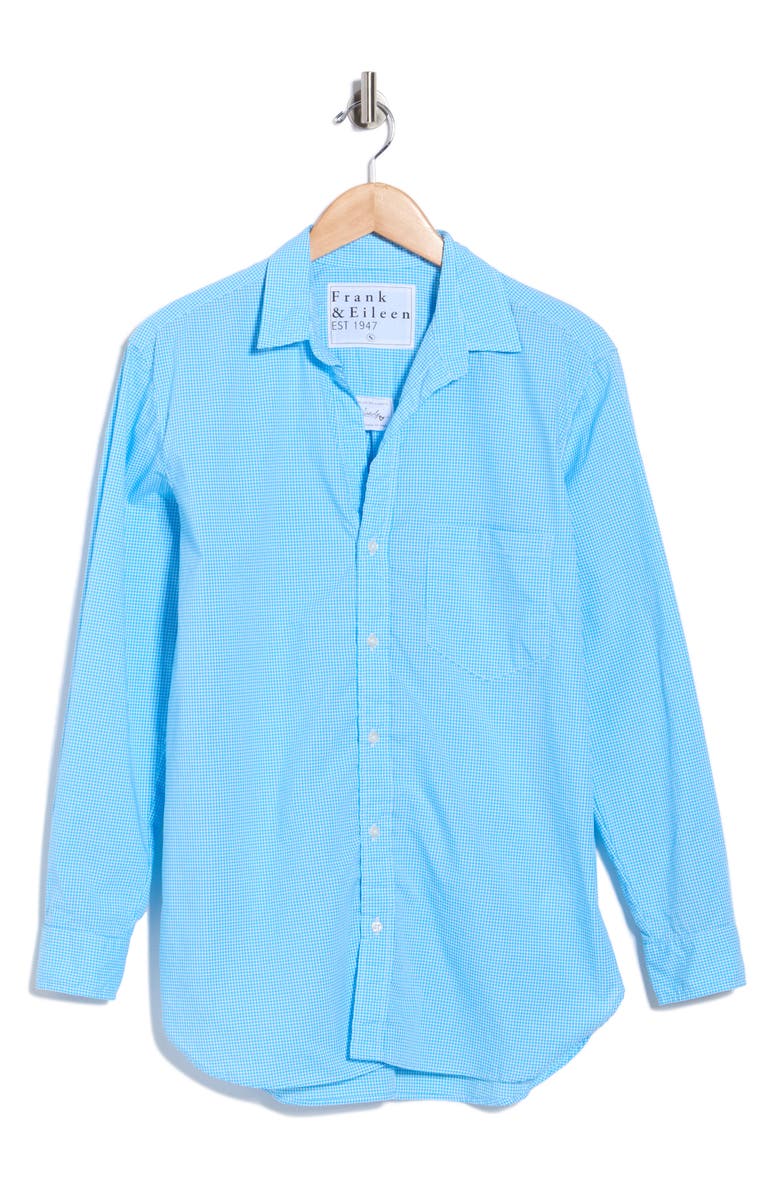 Frank & Eileen Relaxed Fit Button-Up Shirt, Alternate, color, Gingham Blue
