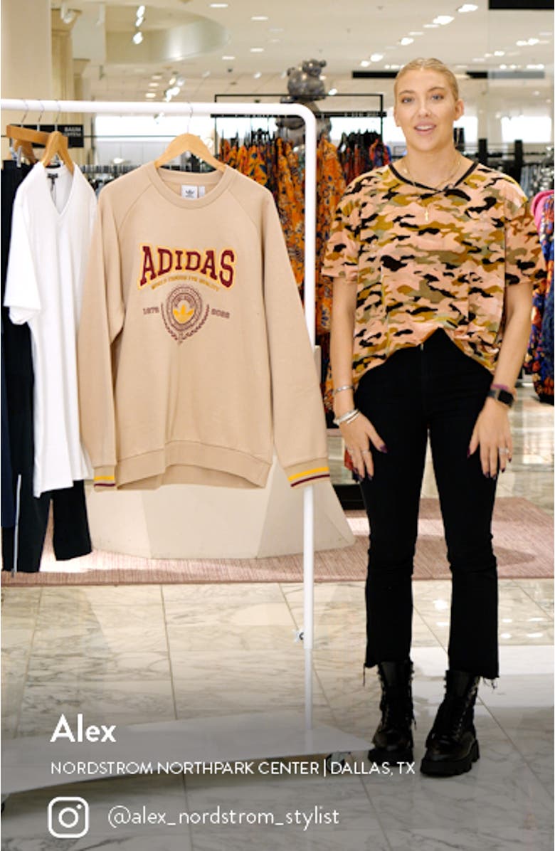 Cotton Blend Crewneck Sweatshirt, sales video thumbnail