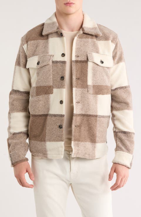 Relaxed Fit Knit Shirt Jacket