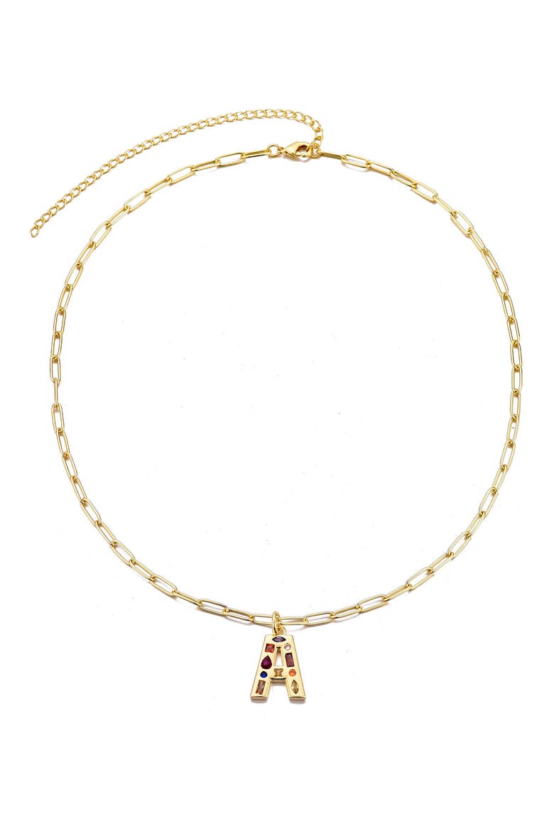 Initial Pendant Necklace, Alternate, color, GOLD-A